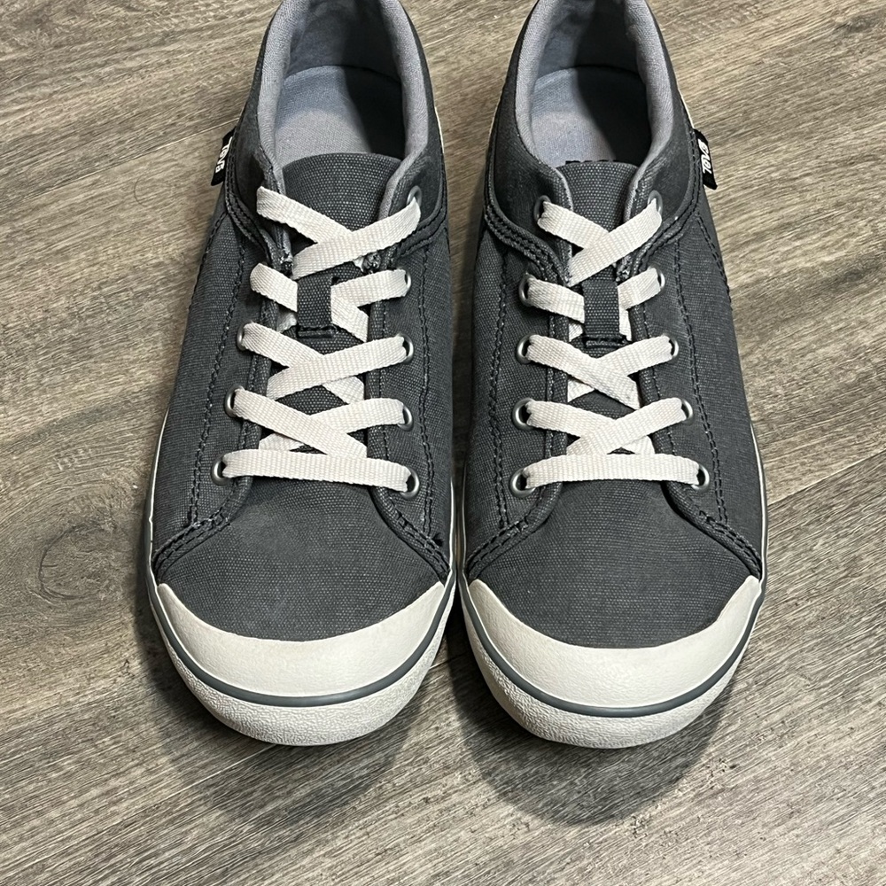 Teva Women’s Freewheel Washed Canvas Sneakers - Size 8 - Grey/Beige - Picture 6 of 10